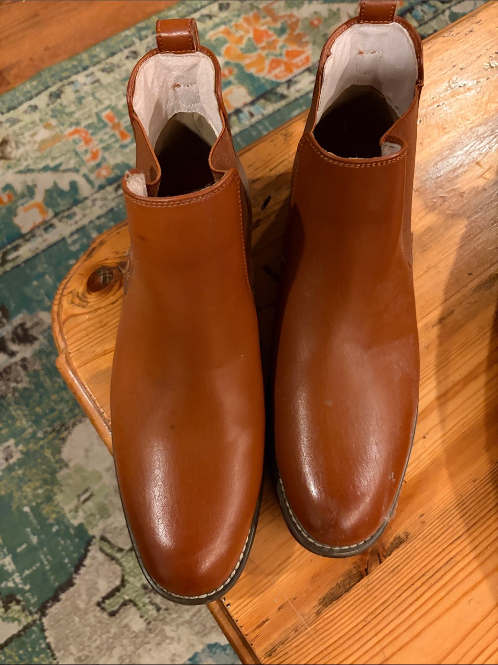 Men's Brown Leather Chukka Boots - Classic Pull-On Style